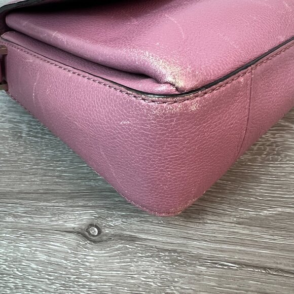 Kate Spade Raisin Milna Lovett Street Leather Crossbody Bag - Picture 5 of 8